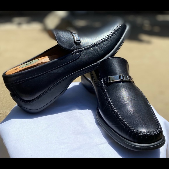 NW Bruno Magli 🇮🇹 💯 Raging leather Loafers Sz 9.5 - Picture 2 of 13